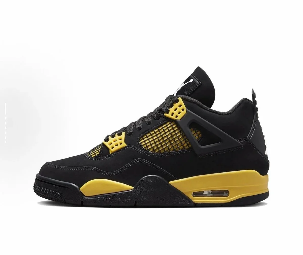 Jordan Jordan Air Jordan 4 Black/Yellow Sneakers Black
