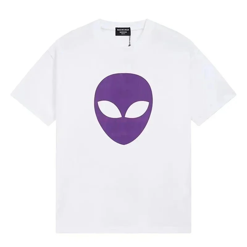 Balenciaga Balenciaga White/Purple Alien Graphic T-Shirt White