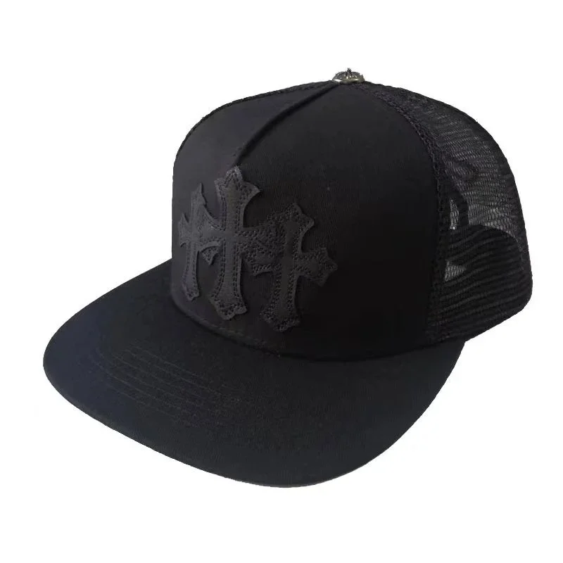 Chrome Hearts Chrome Hearts Triple Cross Trucker Cap Black Black - 1