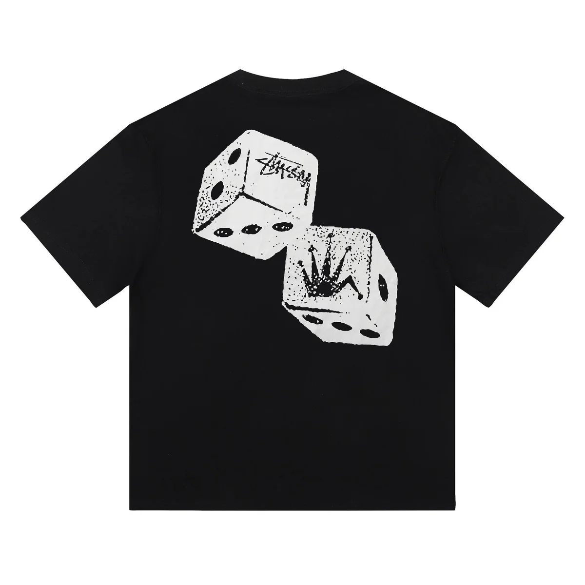 Stussy Stussy Basic Logo Dice Print Black T-Shirt Black - 1