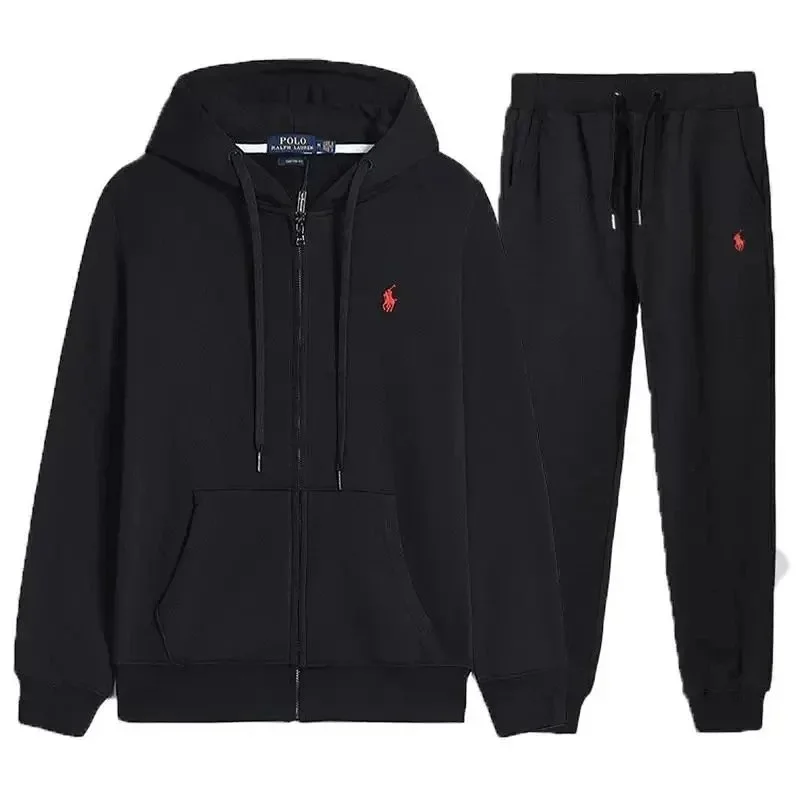 Polo Ralph Lauren Polo Ralph Lauren Black Red Logo Tracksuit Black - 1