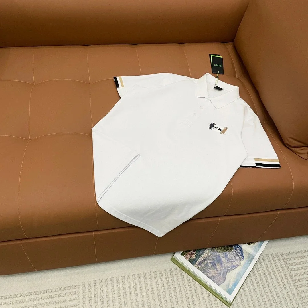Hugo Boss Hugo Boss White Polo Shirt with Color Block Trim White - 1