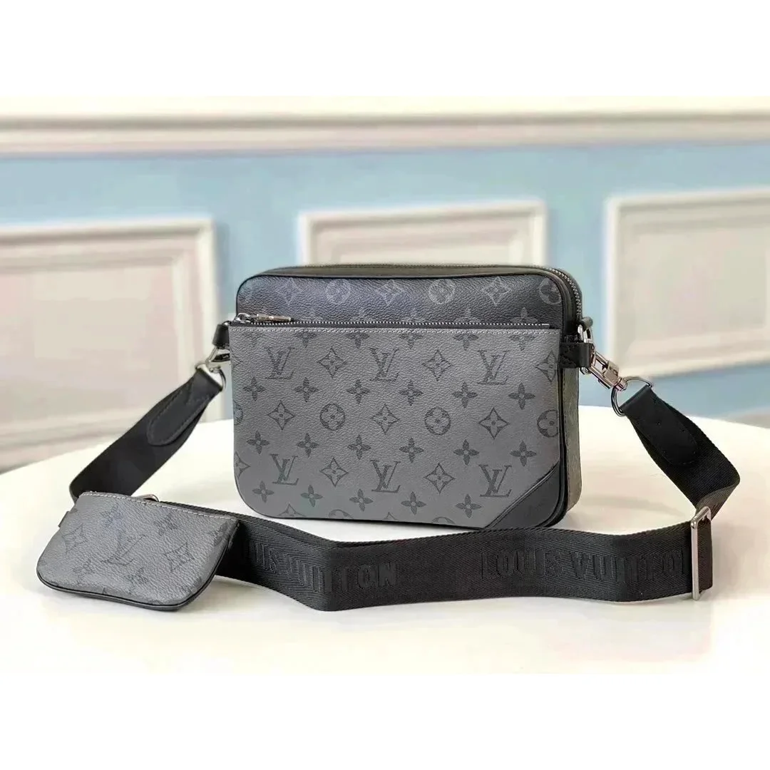 Louis Vuitton Louis Vuitton Monogram Crossbody Bag Grey Grey