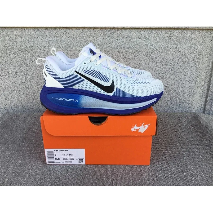 Nike Nike Vomero 18 Sail/University Blue Running Sneakers White