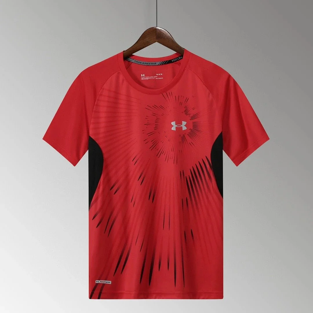 Under Armour Under Armour Threadborne T-Shirt Red/Black T-Shirts Red - 1