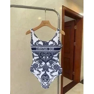 Dior Christian Dior Dior Oblique White/Blue Swimsuit White