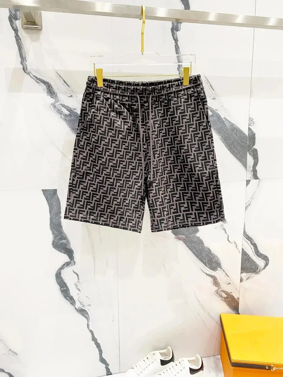 Fendi Fendi FF Monogram Black/Grey Shorts Black