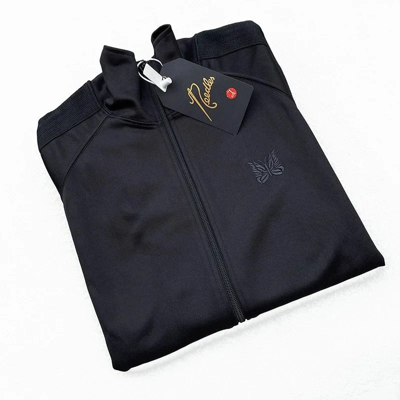 Needles Needles Black Dark Brown Stripes Track Jacket Black - 1