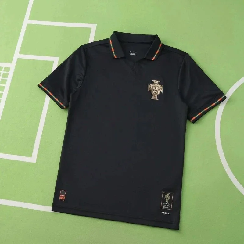Other Black Portugal National Team Polo Shirt Black - 1