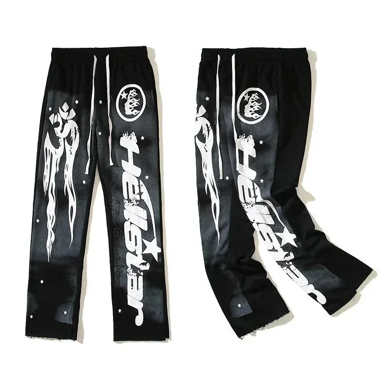 Hellstar Hellstar Black Graphic Sweatpants Black - 1
