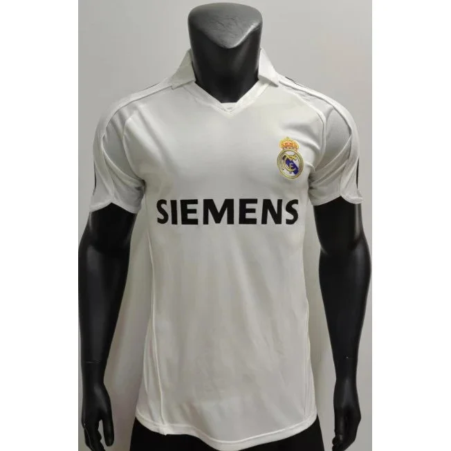 Other White Real Madrid Home Jersey SIEMENS Short Sleeve Top White - 1