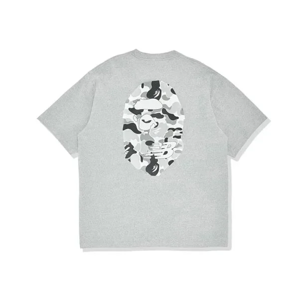 A Bathing Ape BAPE x New Balance Baby Milo Heather Grey T-Shirt Grey - 1