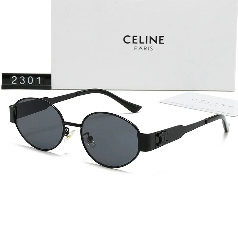 Celine Celine Classic Logo 2301 Black Sunglasses Black - 1