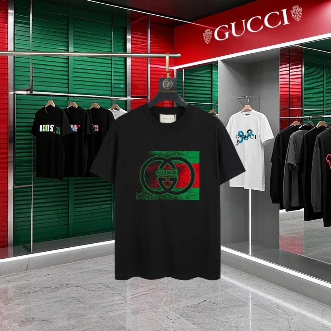 Gucci Gucci GG Logo Black T-Shirt Black - 1