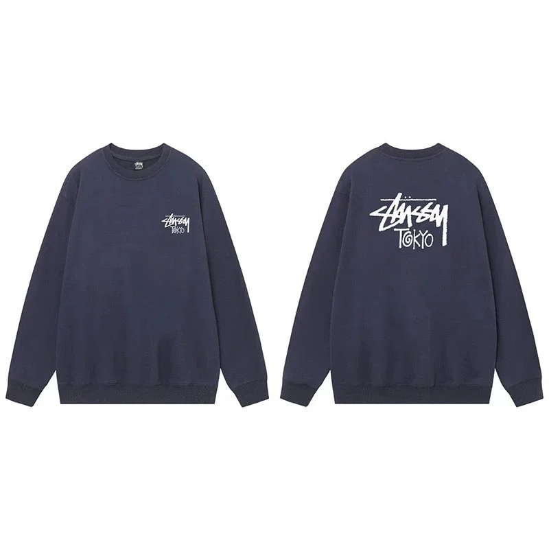 Stussy Stussy Stüssy Tokyo Navy Crewneck Sweatshirt Navy - 1