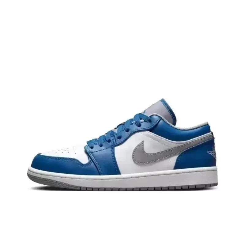 Jordan Jordan Air Jordan 1 White/Deep Blue Sneakers Blue