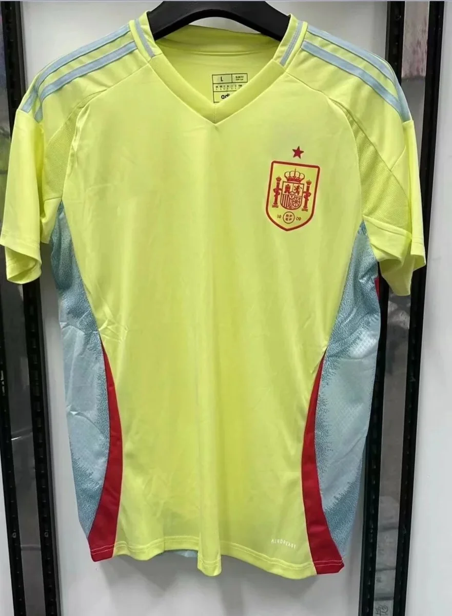 Adidas Adidas 2425 Spain Away Jersey Yellow Soccer Shirt Yellow - 1
