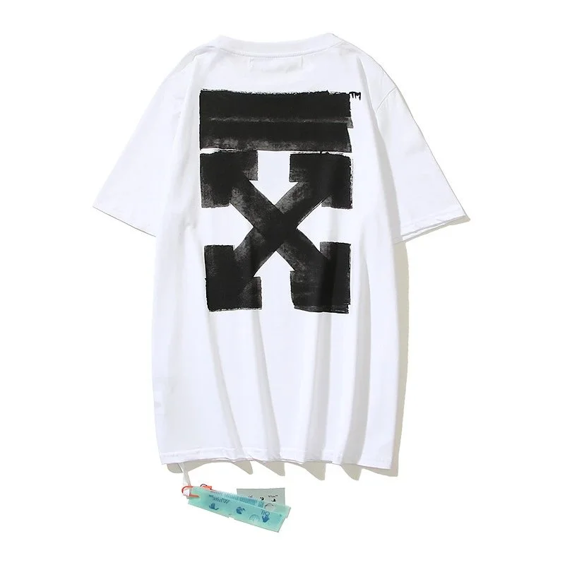 Off-White Off-White Diagonal White/Black T-Shirt White - 1