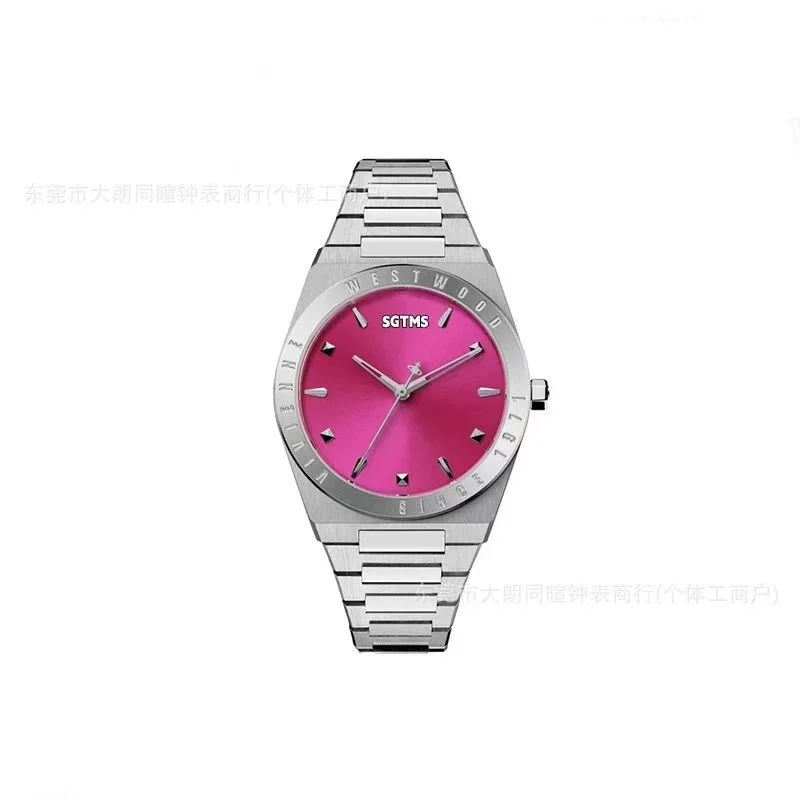 Other SGTMS 18 Pink Dial Stainless Steel Watch Pink - 1