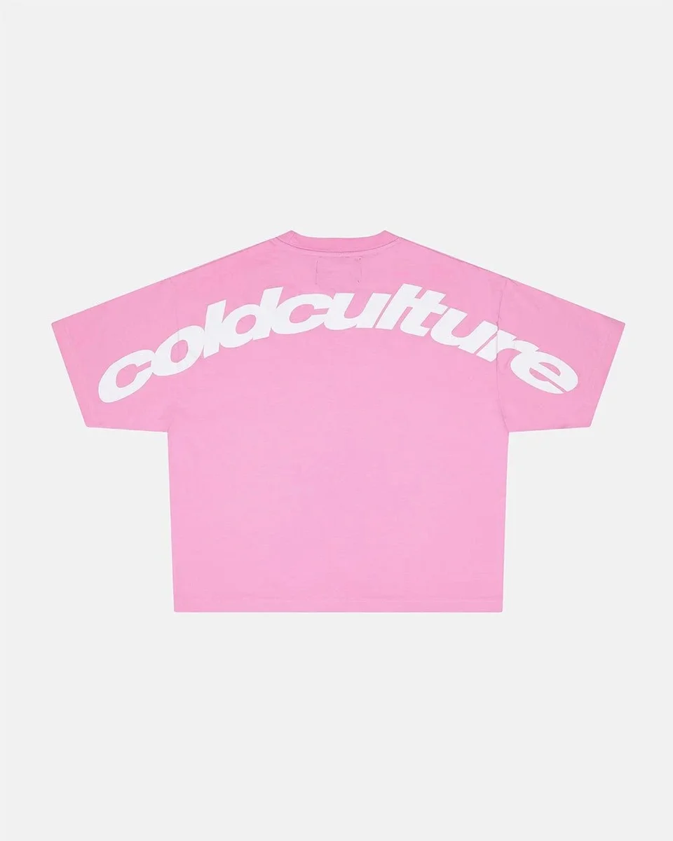 Other Cold Culture Pink Crop T-Shirt Pink - 1