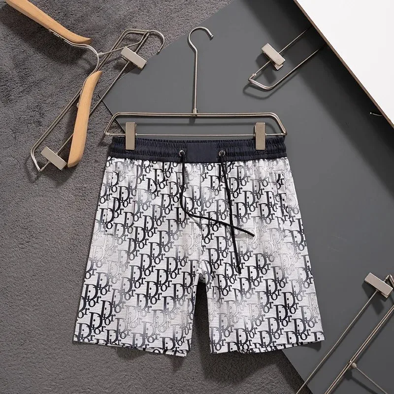 Dior Dior Classic Logo Print Shorts White/Black White - 1
