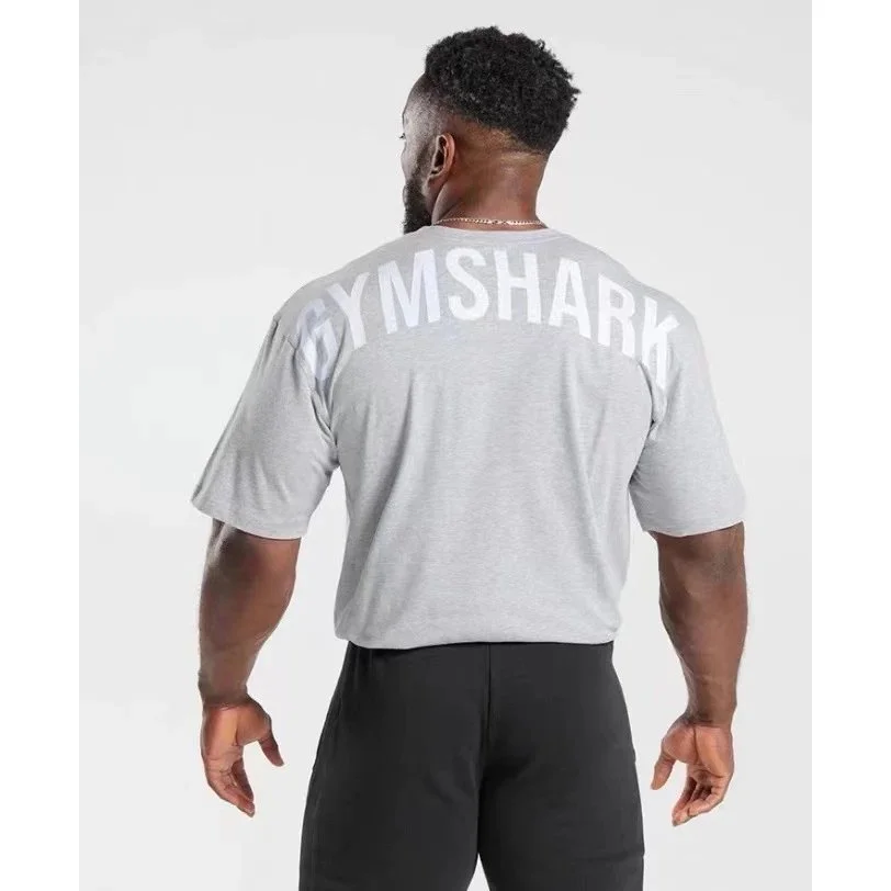 Other Gymshark Light Gray/White Logo T-Shirt Grey - 1