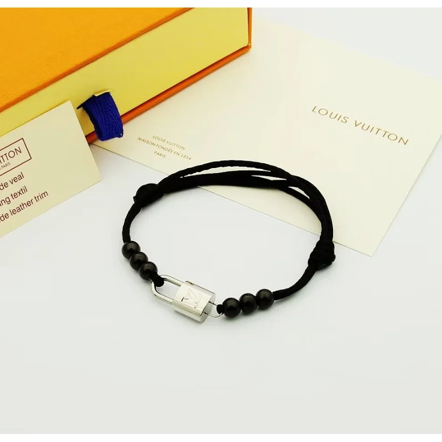Louis Vuitton Louis Vuitton Lockme Black Bracelet Black