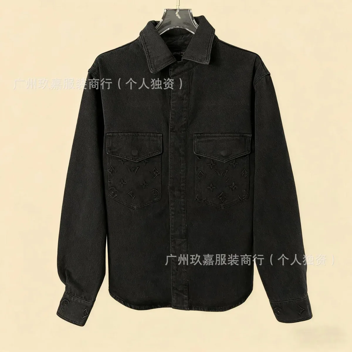 Louis Vuitton Louis Vuitton Monogram Black Shirt Black