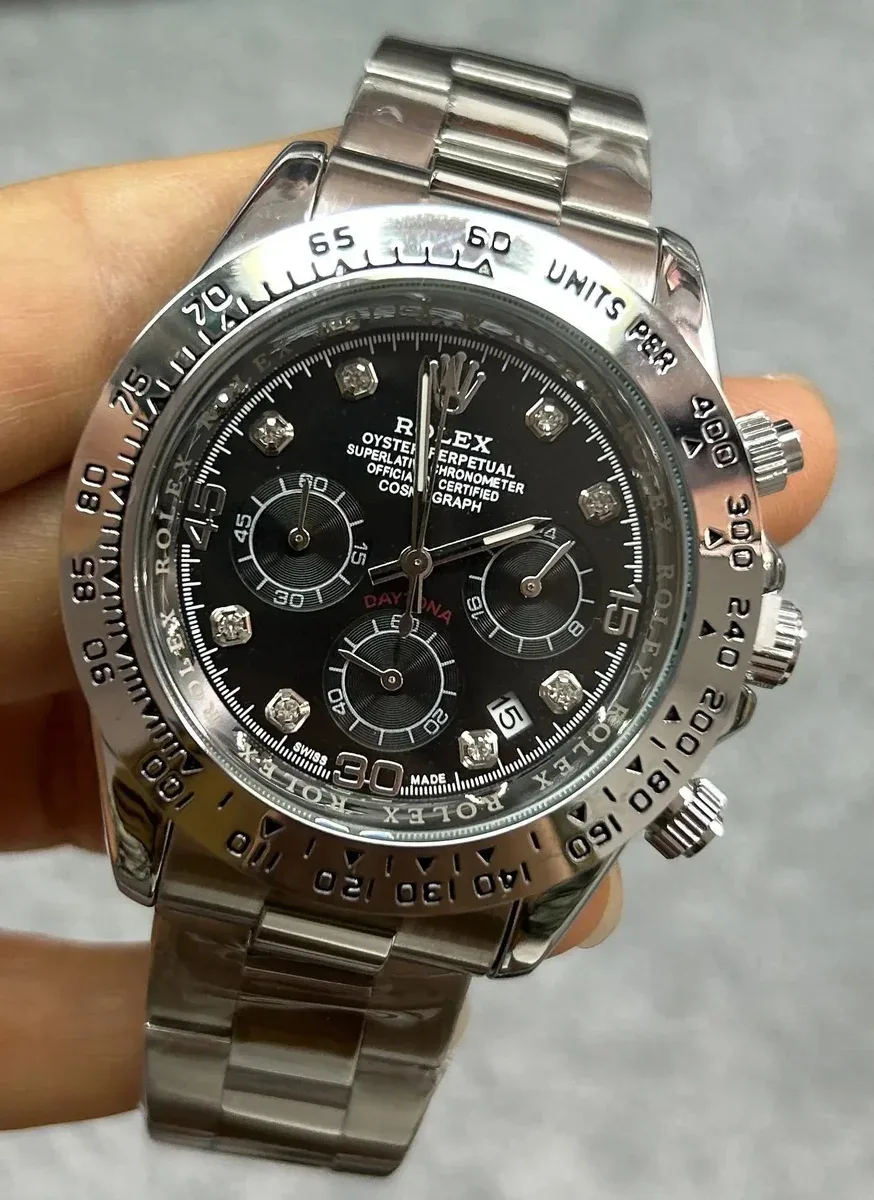 Rolex Rolex Daytona 62650 Black Dial Stainless Steel Watch Black - 1