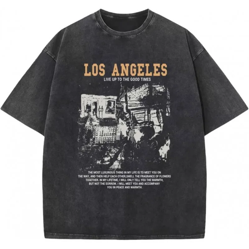 Other Los Angeles Live Up to the Good Times T-Shirt Black - 1