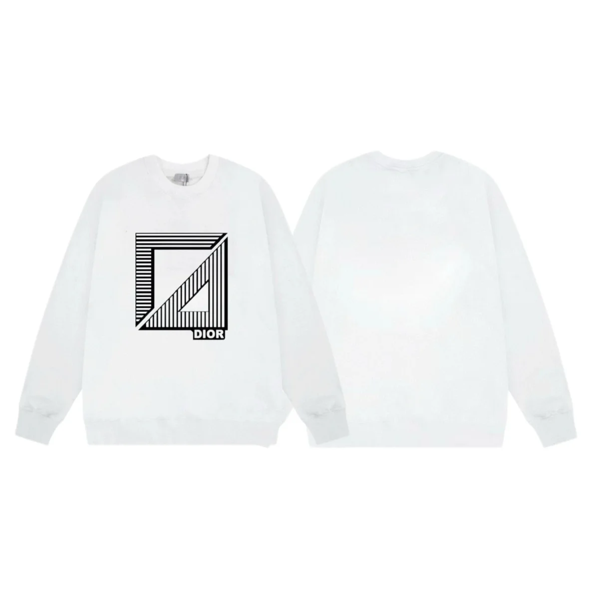 Dior Dior White Graphic Crewneck Sweatshirt White - 1