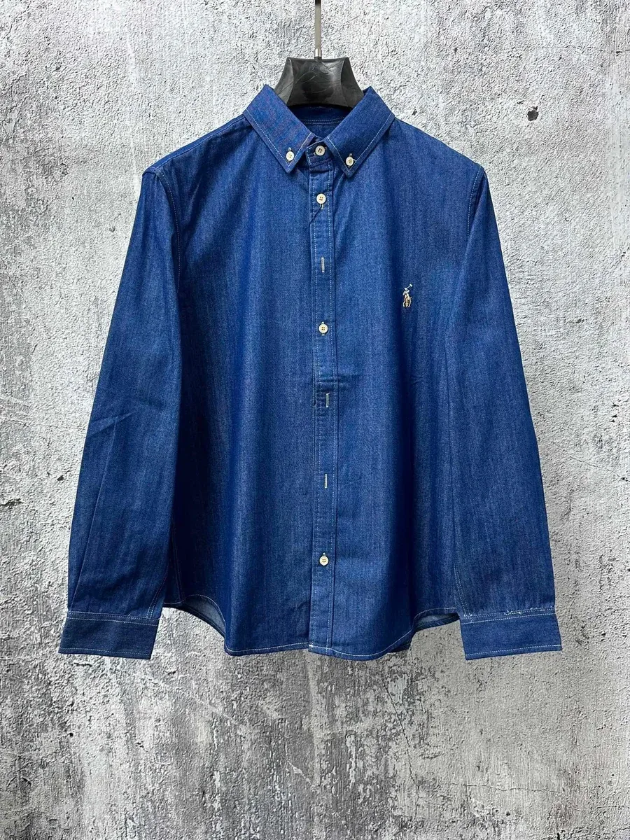 Polo Ralph Lauren Polo Ralph Lauren Classic Logo Denim Shirt 21 Men's Blue - 1