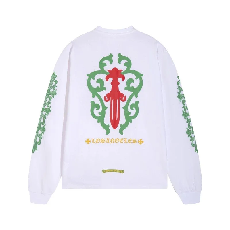 Chrome Hearts Chrome Hearts Los Angeles Sword White Long Sleeve T-Shirt White - 1