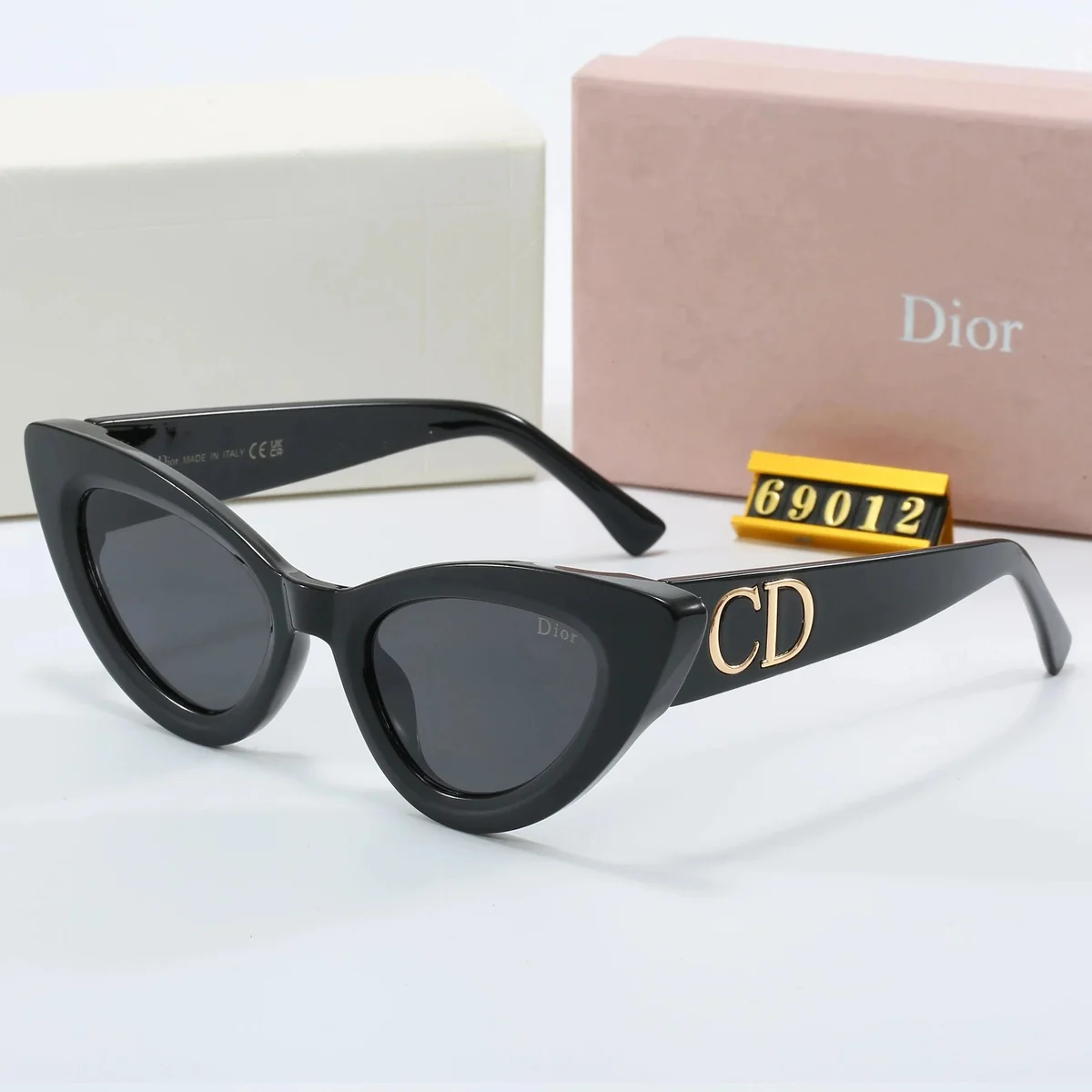 Dior Dior Lady Dior CD Black Cat-Eye Sunglasses Black - 1