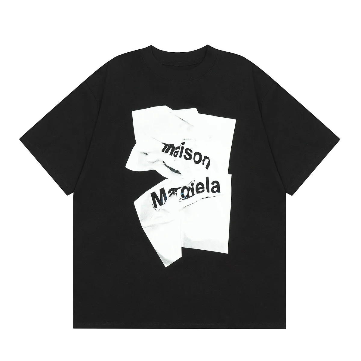 Maison Margiela Maison Margiela Replica Black/White T-Shirt Black