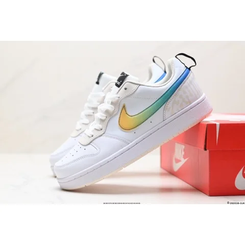 Nike Nike Court Vision White/Rainbow Sneakers White