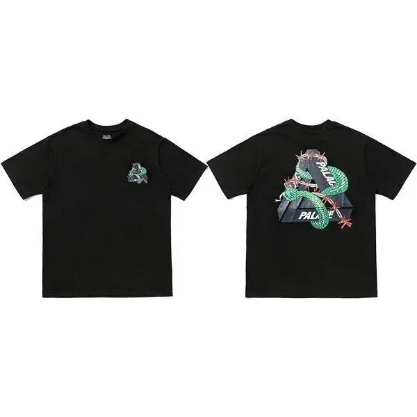 Palace Palace Snake Graphic Black T-Shirt Black - 1