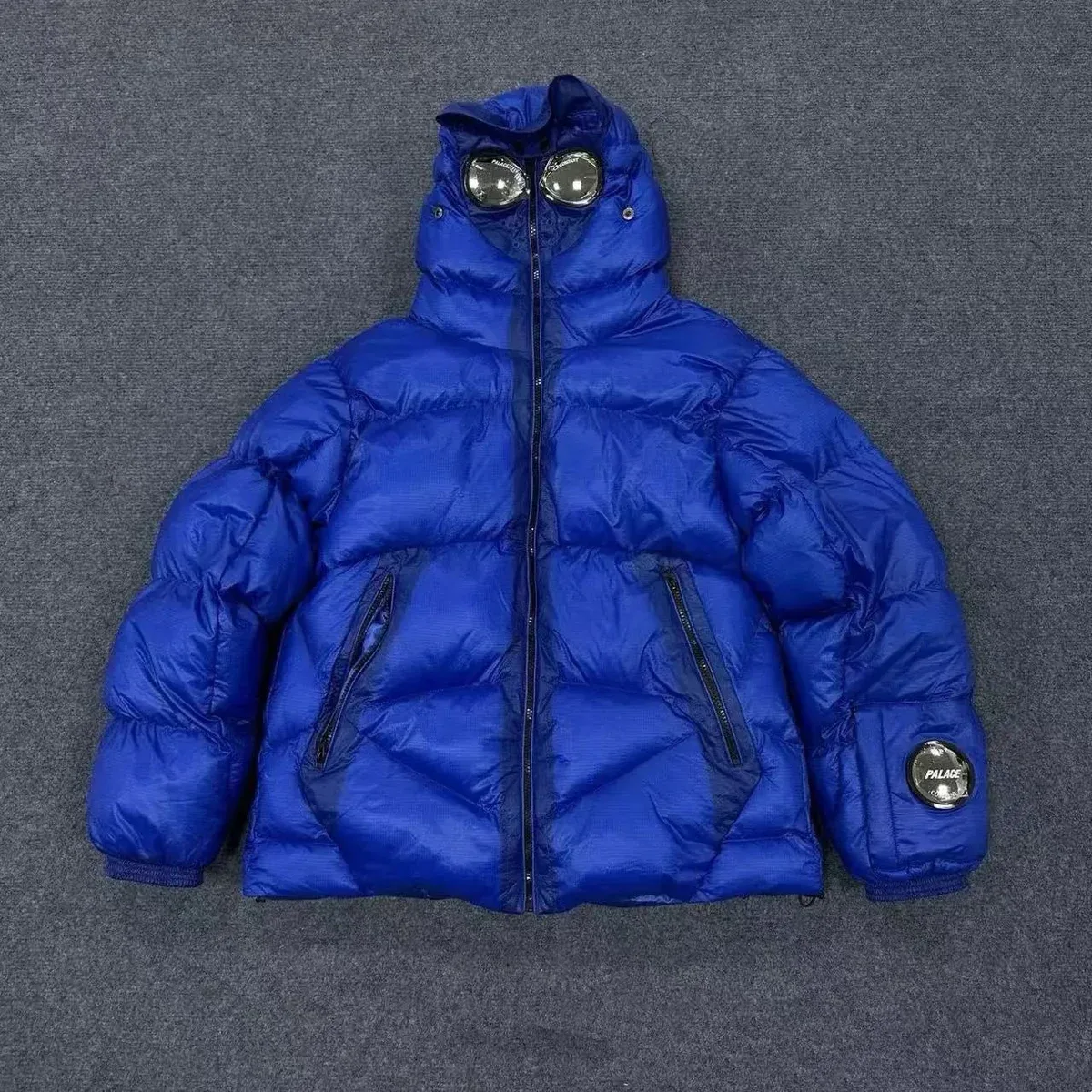 Palace Palace Goggle Puffer Jacket Blue Blue - 1