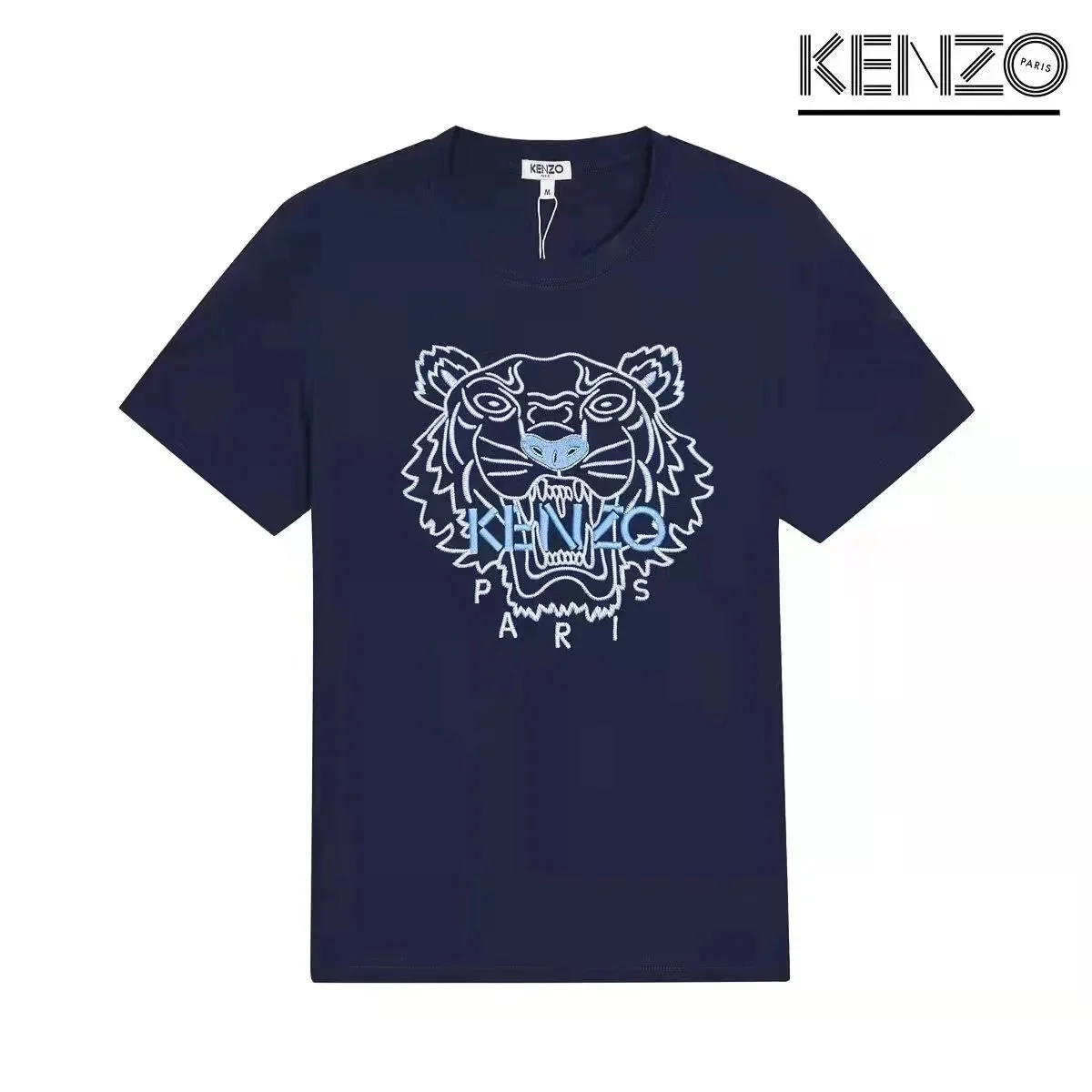 Kenzo Kenzo Tiger Head Navy T-Shirt Navy - 1
