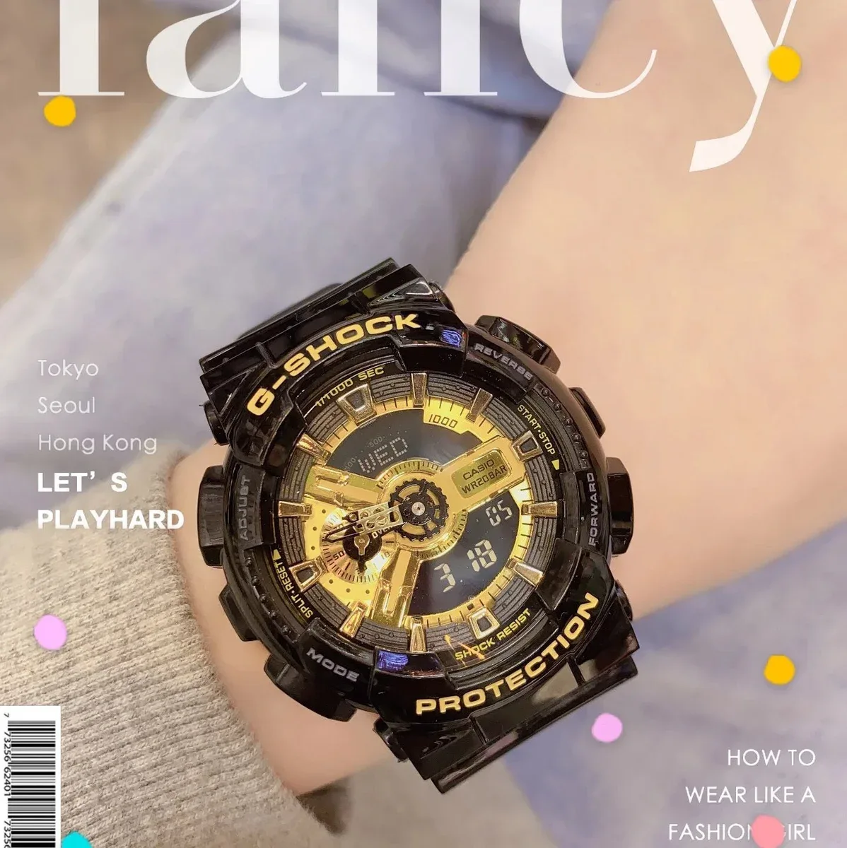 Casio Casio G-Shock GA-110 Black Gold Watch Black - 1