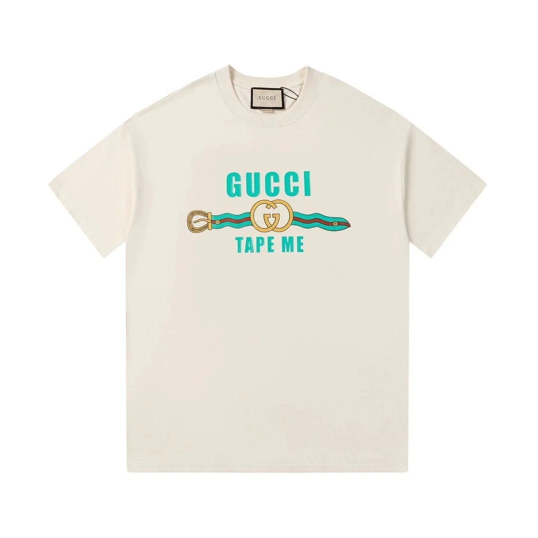 Gucci Gucci Tape Me Beige T-Shirt Beige - 1
