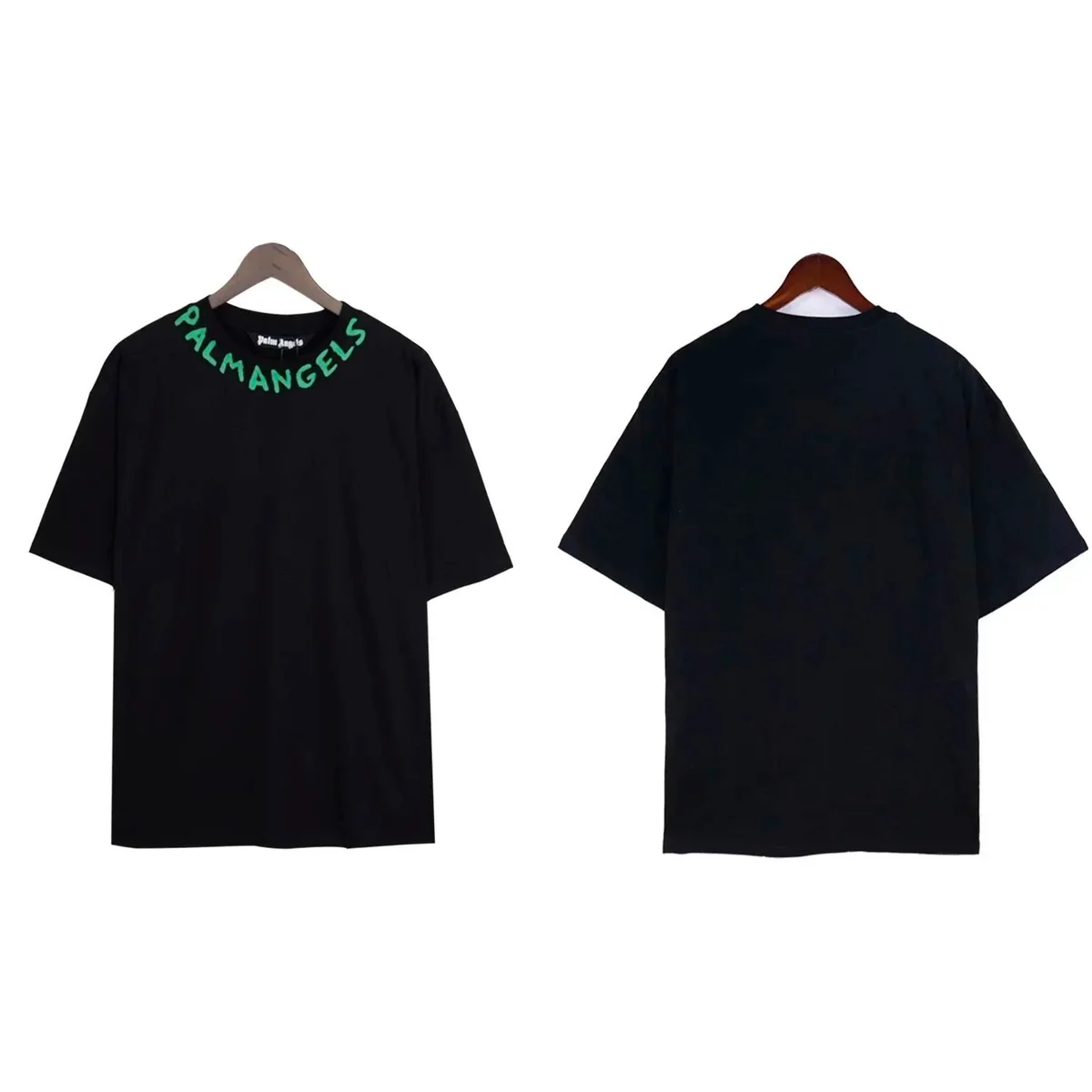 Palm Angels Palm Angels Bear Black Green T-Shirt Black - 1
