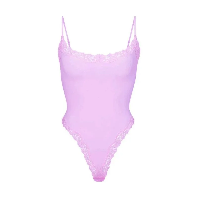 Other Lilac Lace Bodysuit Underwear Pink - 1