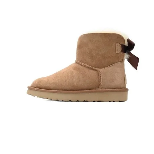 UGG Classic Short Chestnut Bow Boots