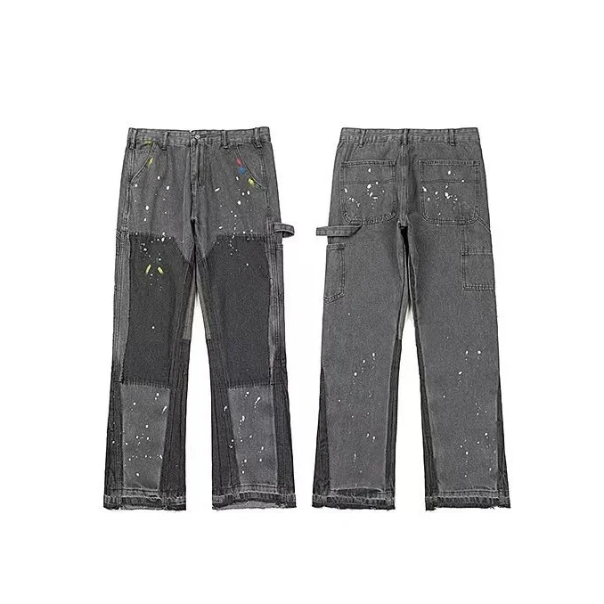 Other Paint Splatter Denim Jeans 28 Bottoms Grey - 1