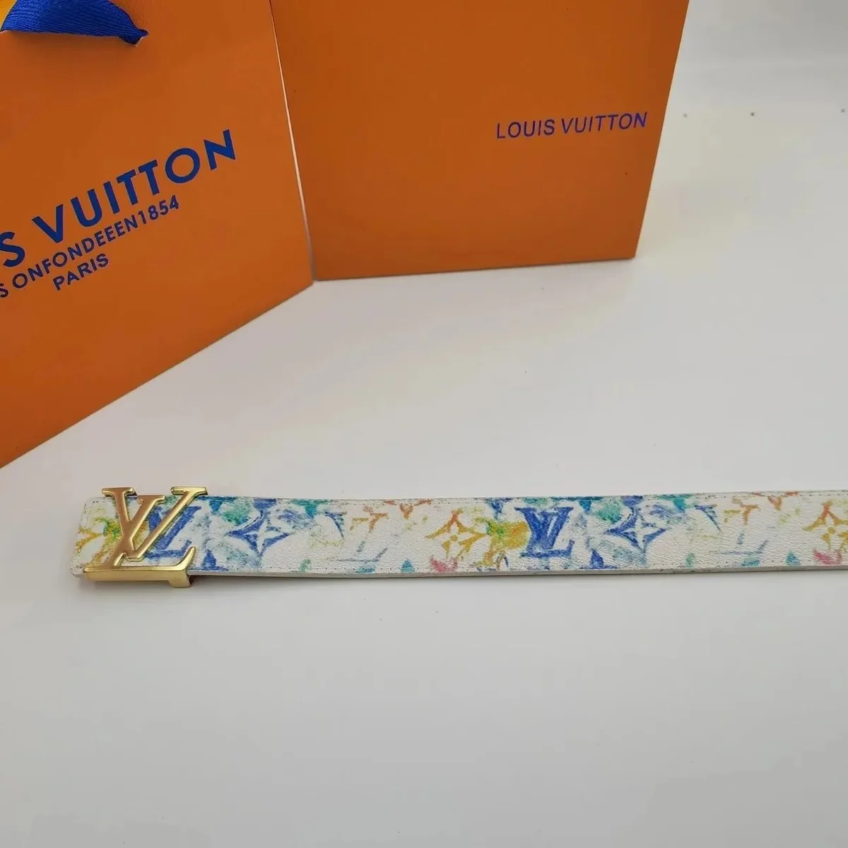 Louis Vuitton Louis Vuitton Monogram Multicolor Watercolor Belt Multicolor