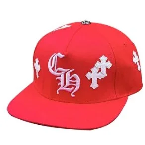 Chrome Hearts Chrome Hearts CH Red/White Embroidered Cap Red