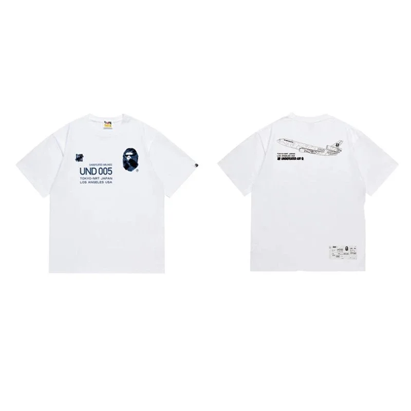 A Bathing Ape A Bathing Ape UND 005 White T-Shirt White - 1
