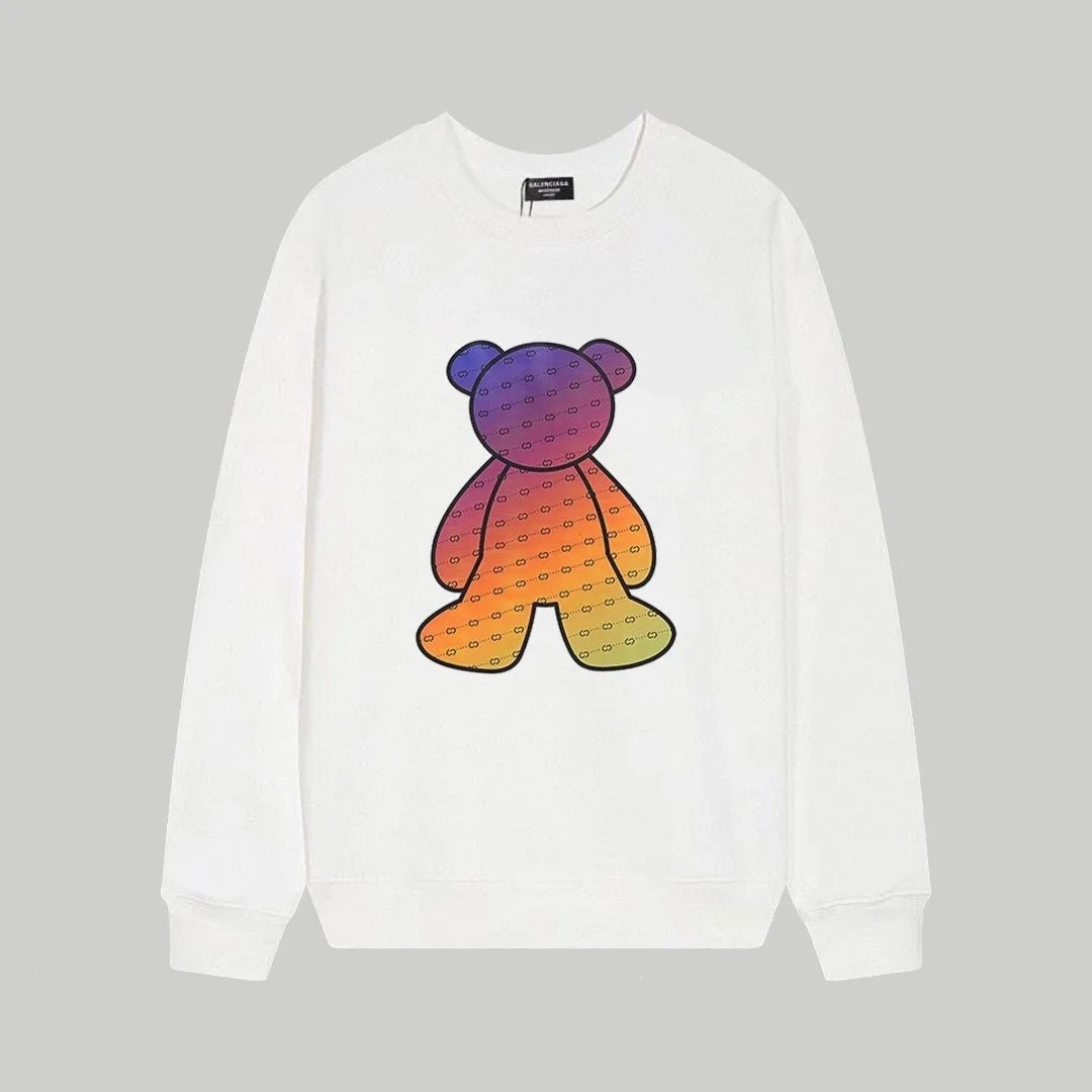 Balenciaga Balenciaga Rainbow Bear Crewneck Sweatshirt White - 1