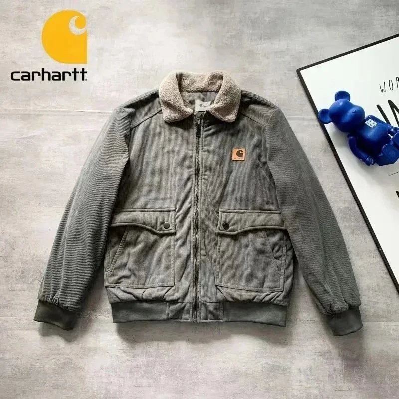 Carhartt Carhartt Detroit Corduroy Jacket Grey Grey - 1